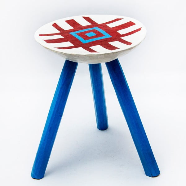Ručně malovaná stolička Lunca, 38 cm