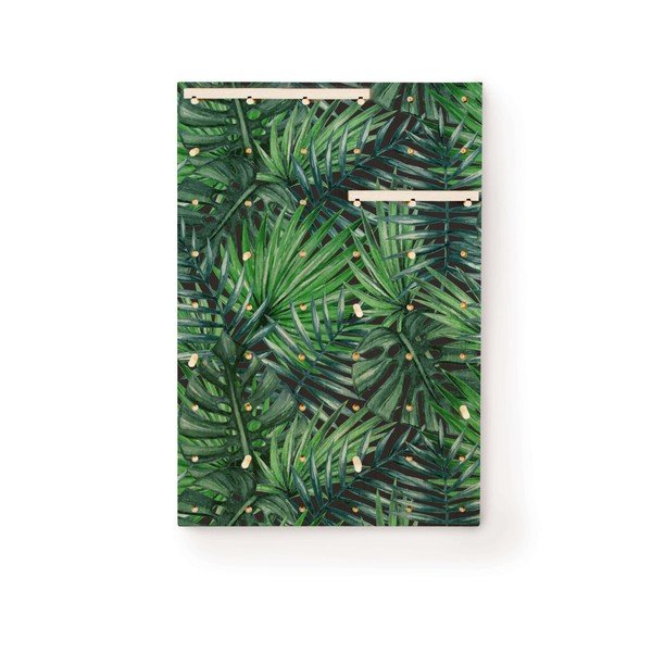 Nástěnka s poličkami z borovicového dřeva Surdic Pegboard Tropical Leafes-image-1