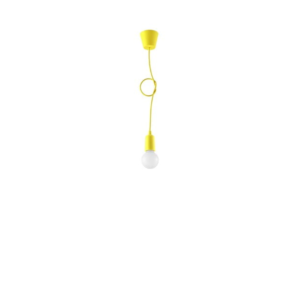 Žluté závěsné svítidlo ø 5 cm Rene – Nice Lamps