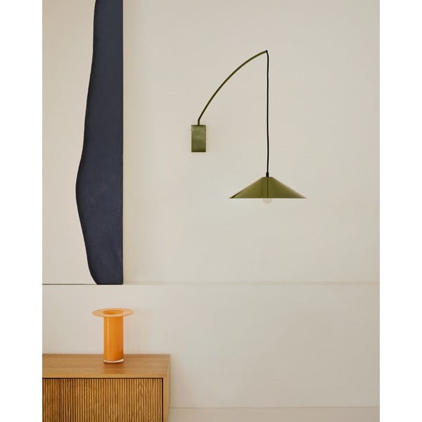 Zelené nástěnné svítidlo ø 35 cm Kally – Kave Home-image-1