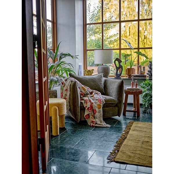 Deka s příměsí bavlny 130x160 cm Vivielle – Bloomingville-image-3