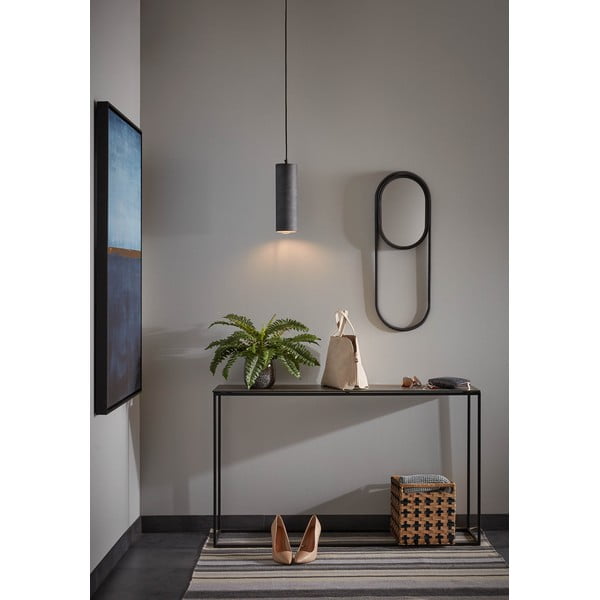 Černé závěsné světlo Kave Home Maude, výška 31 cm-image-1