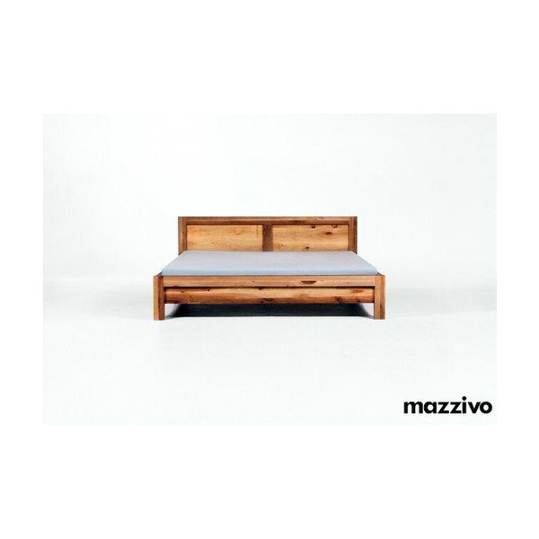 Postel Bauhaus z olšového dřeva, 200x200 cm, lněný olej-image-2