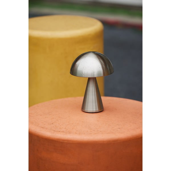 Tmavě šedá LED stmívatelná stolní lampa (výška 20 cm) Mush – Hübsch-image-3