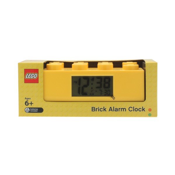 Žluté hodiny s budíkem LEGO® Brick-image-3