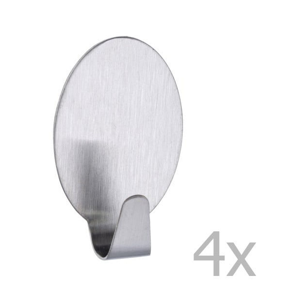 Sada 4 háčků z nerezové oceli Wenko Hook-image-1