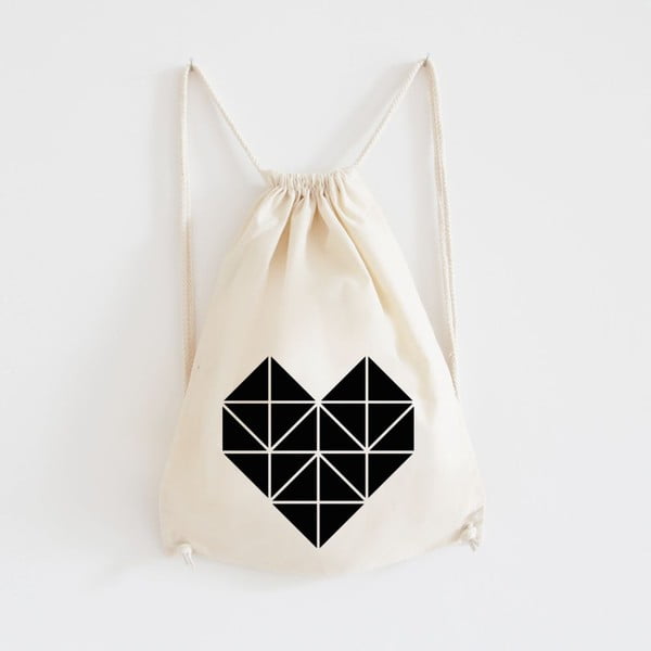 Plátěný batoh Origami Herz