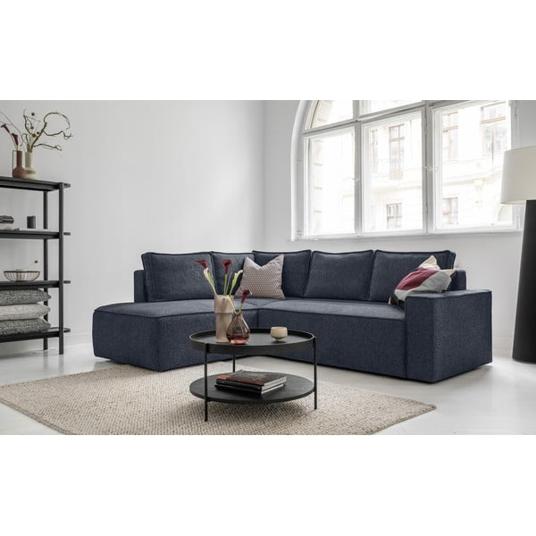 Tmavě modrá rozkládací rohová pohovka (levý roh) Brave Dave – Miuform-image-4