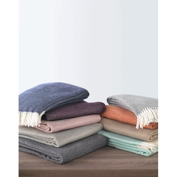 Starorůžový pléd s podílem bavlny Euromant Jade, 140 x 180 cm-image-1