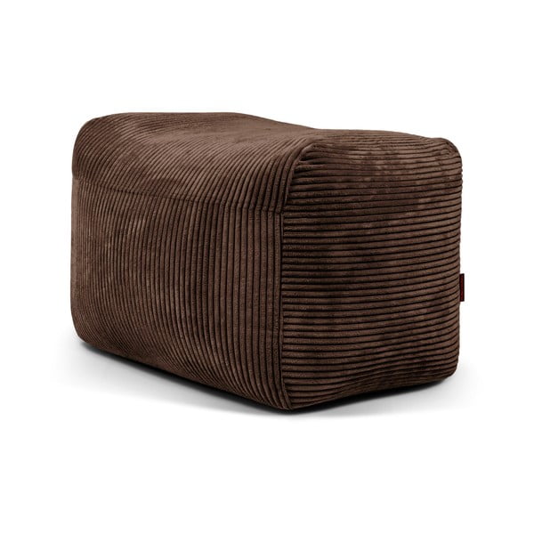 Tmavě hnědý manšestrový sedací vak Plus 70 Lounge – SLOWDOWN