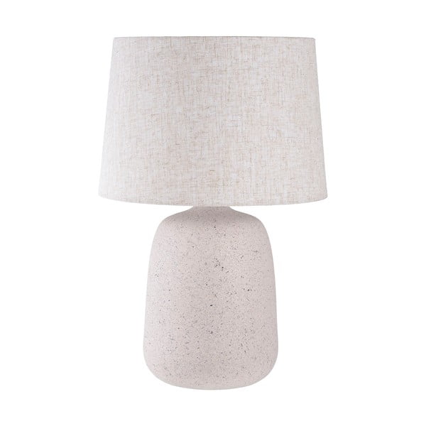 Krémová stolní lampa s textilním stínidlem (výška 47 cm) Croft – House Nordic