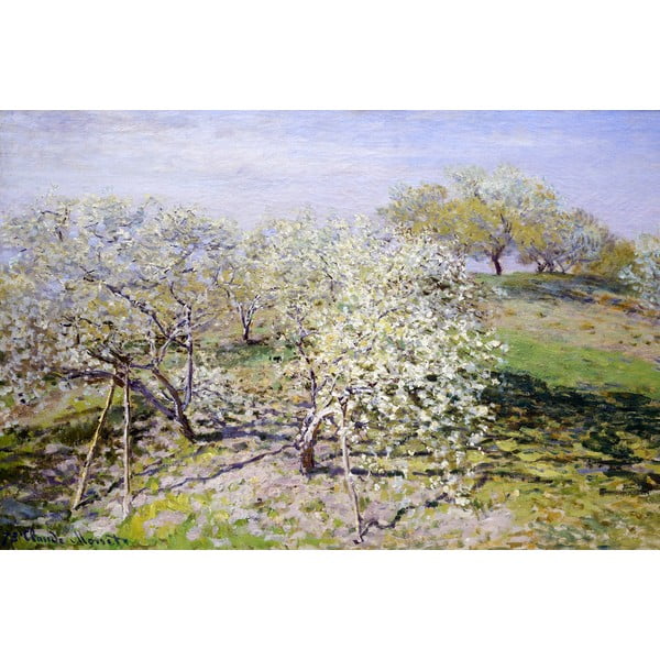 Reprodukce obrazu Claude Monet - Spring, 90 x 60 cm
