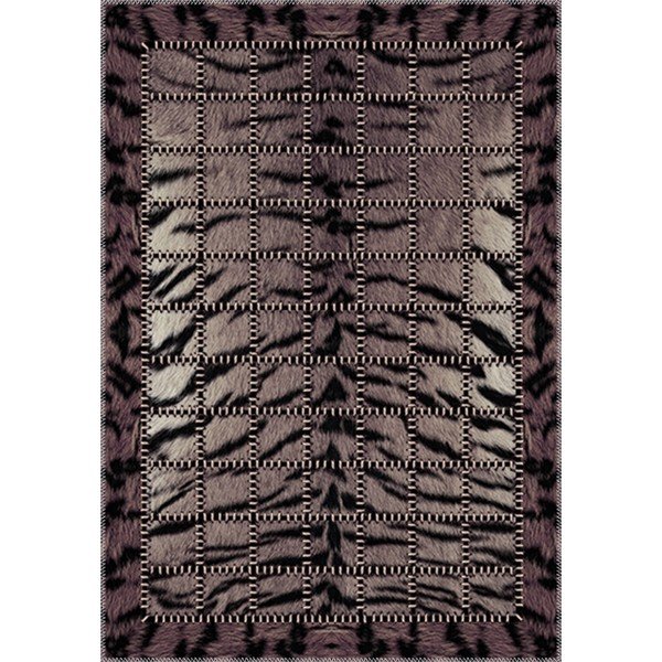 Tmavě hnědý koberec Vitaus Animal, 80 x 120 cm