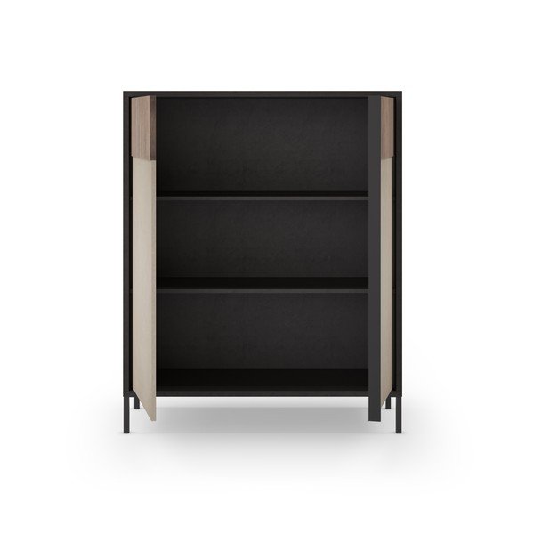 Antracitovo-světle hnědá skříňka 106x130 cm Amalia – Marckeric-image-2