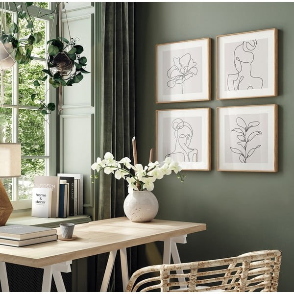 Obrazy v sadě 4 ks 30x30 cm  -image-1