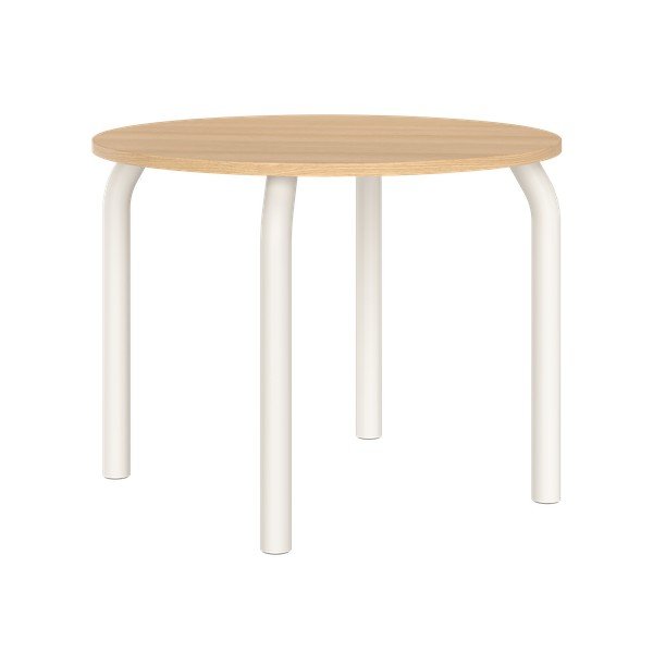 Kulatý jídelní stůl s deskou v dubovém dekoru ø 100 cm Meko – noo.ma