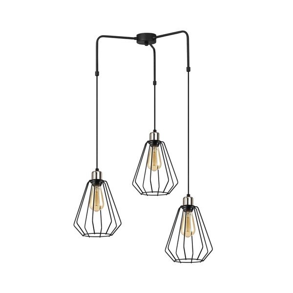 Černé kovové závěsné svítidlo Opviq lights Mathaios-image-3