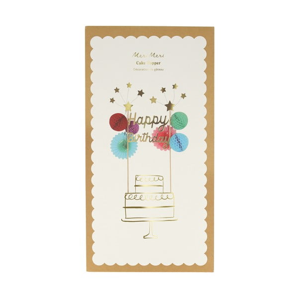 Dortový zápich Happy Birthday – Meri Meri-image-1