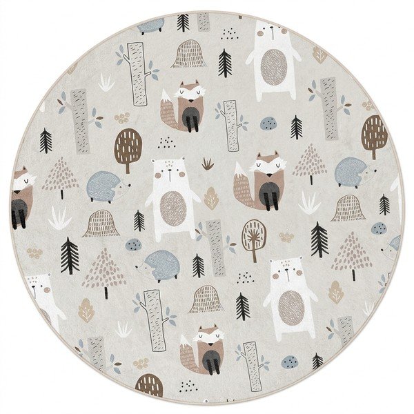 Pratelný dětský koberec ø120 cm Forest Friends – Mila Home