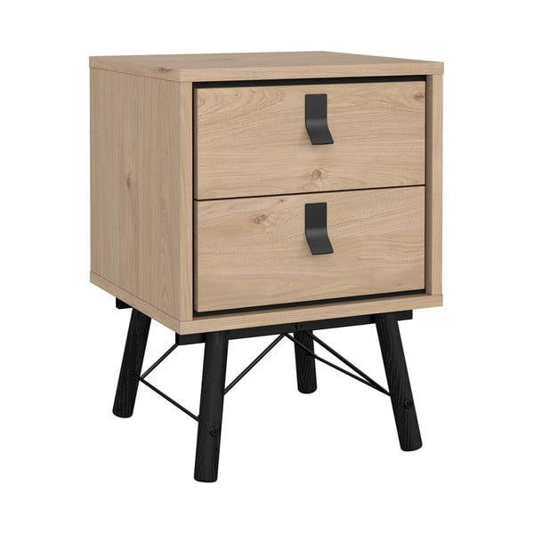 Noční stolek v dekoru dubu v přírodní barvě Ry – Tvilum-image-2