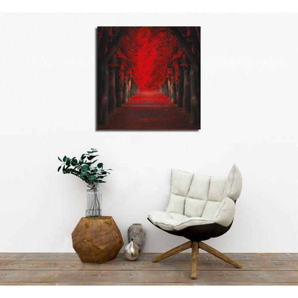 Nástěnný obraz na plátně Red Trees, 45 x 45 cm-image-1