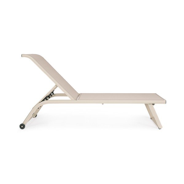 Kovové zahradní lehátko v přírodní barvě Taylor – Bizzotto-image-2