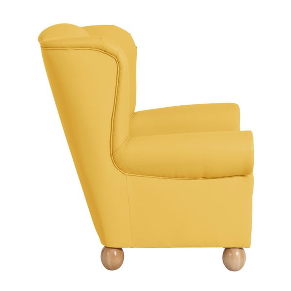Žluté křeslo ušák Max Winzer Monarch Yellow-image-2