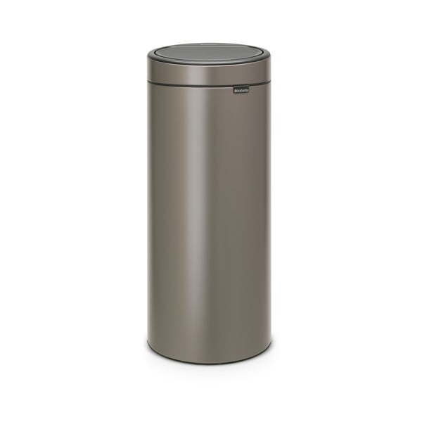 Šedý dotykový ocelový odpadkový koš 30 l Touch Bin – Brabantia
