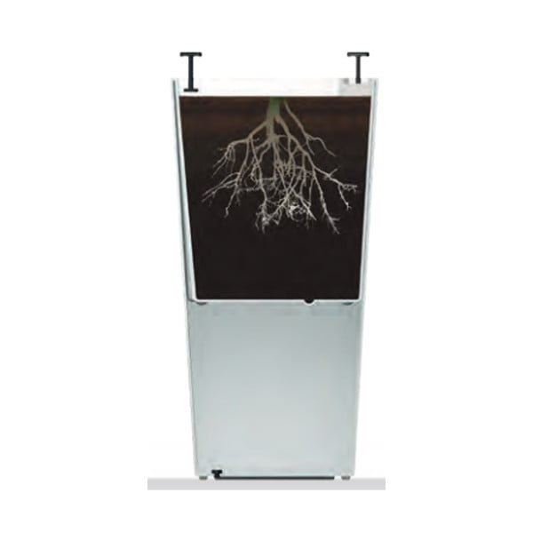 Hnědý matný květináč Gardenico Elise, výška 26 cm-image-1