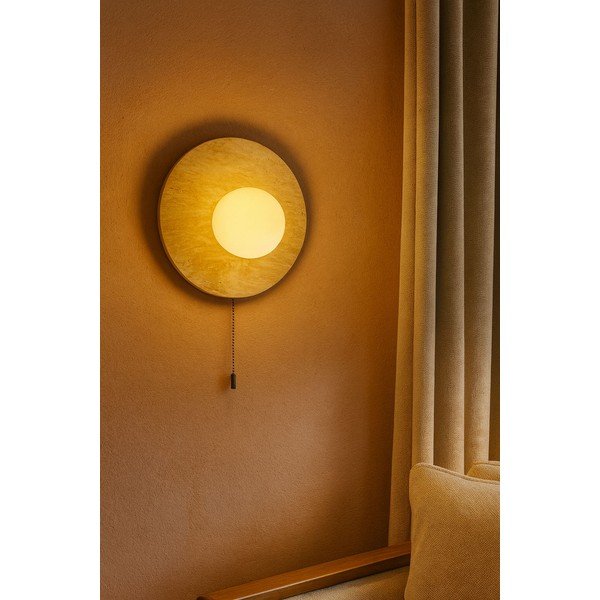 Béžové kamenné nástěnné svítidlo ø 12 cm Hilde – Opviq lights-image-4