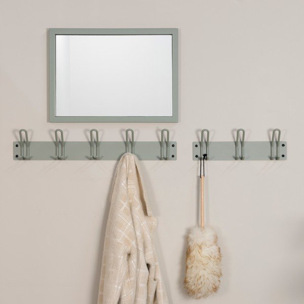 Šedozelený kovový nástěnný věšák 70 cm Miles – Spinder Design-image-1