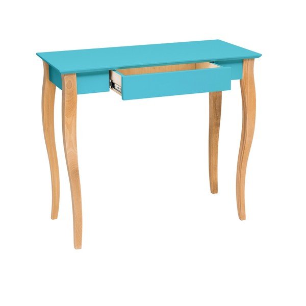 Tmavě tyrkysový psací stůl Ragaba Lillo, délka 85 cm-image-1