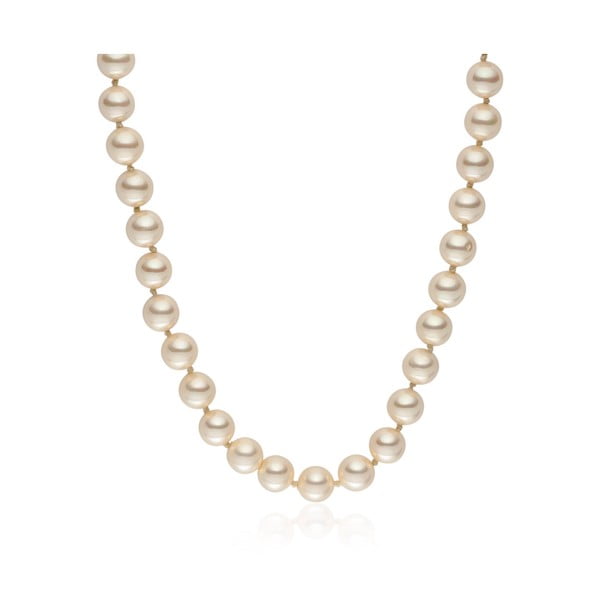 Světle žlutý perlový náhrdelník Pearls Of London Mystic, délka 45 cm