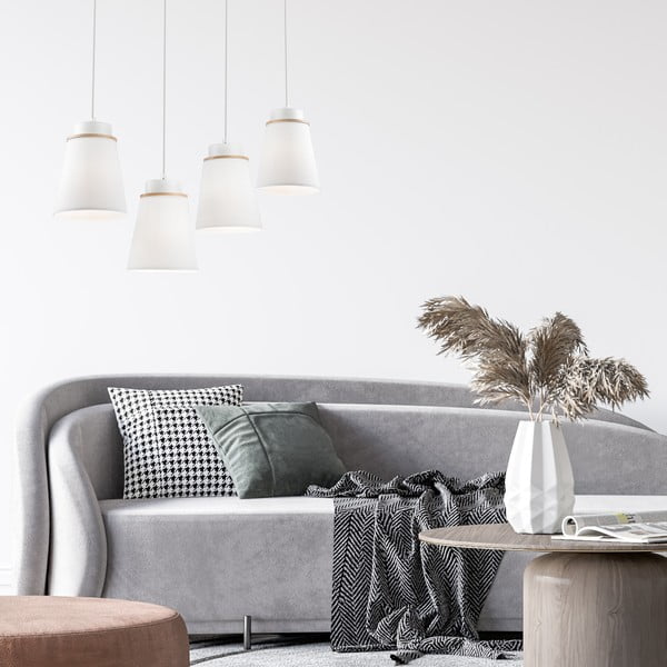 Bílé závěsné svítidlo - LAMKUR-image-2