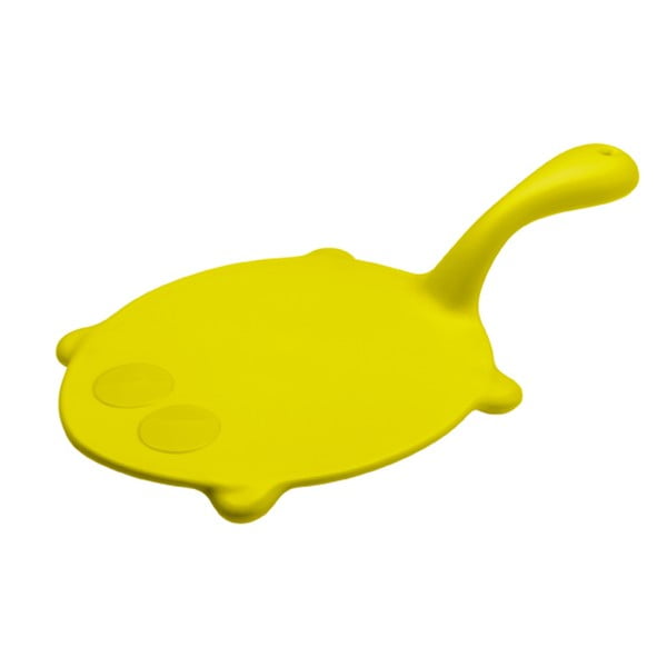 Žlutý plastový servírovací tácek Koziol Tracy