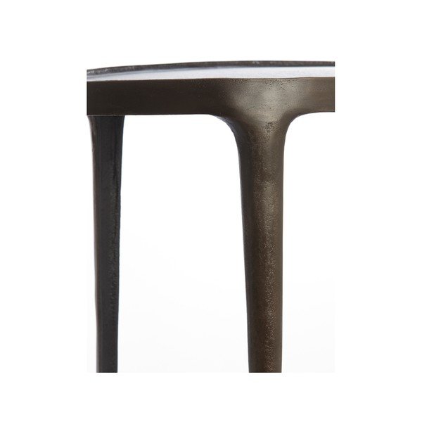 Kovové kulaté odkládací stolky v sadě 2 ks 33x70 cm Arica – Light & Living-image-3