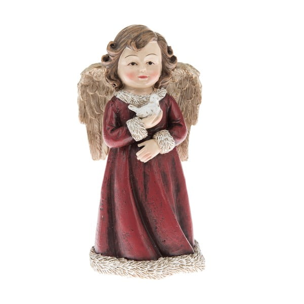 Soška anděla s holubičkou Dakls, výška 13 cm