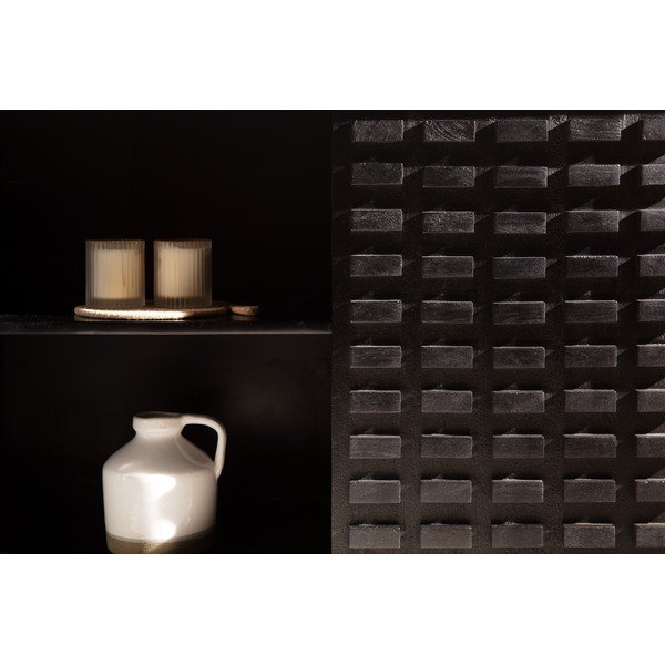 Černá komoda z mangového dřeva 200x80x40 cm Inaya – MOME-image-2