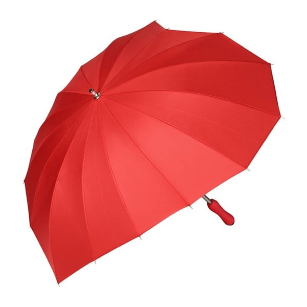 Červený holový deštník Von Lilienfeld Heart, ø 82 cm