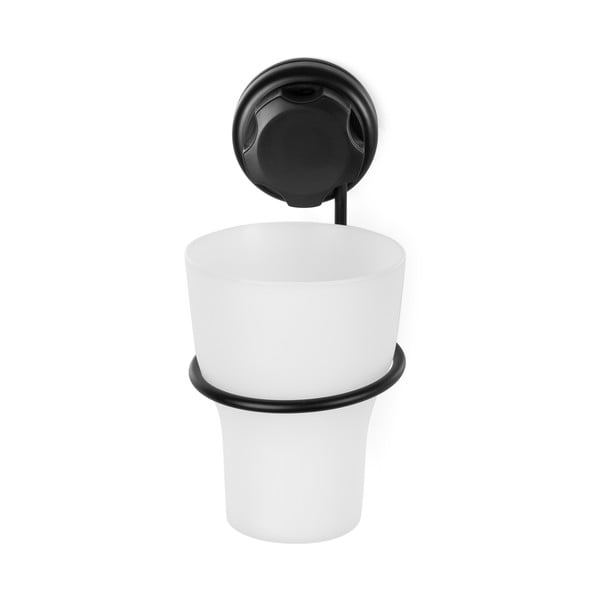 Černý samodržící kovový kelímek na zubní kartáčky Bestlock Black – Compactor-image-3