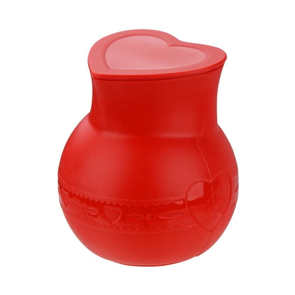 Červená silikonová nádoba na rozpouštění čokolády Dr. Oetker Flexxibel Love, 250 ml-image-1