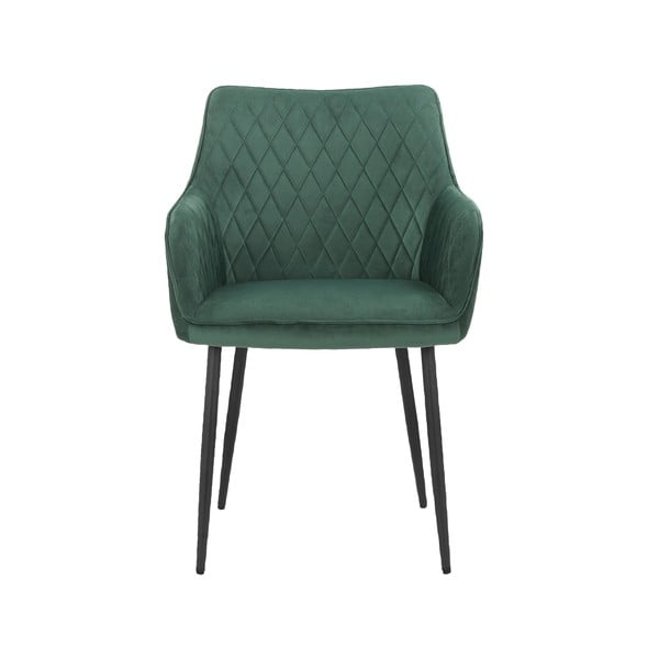 Zelená čalouněná jídelní křesla v sadě 2 ks Elvira – Støraa-image-2