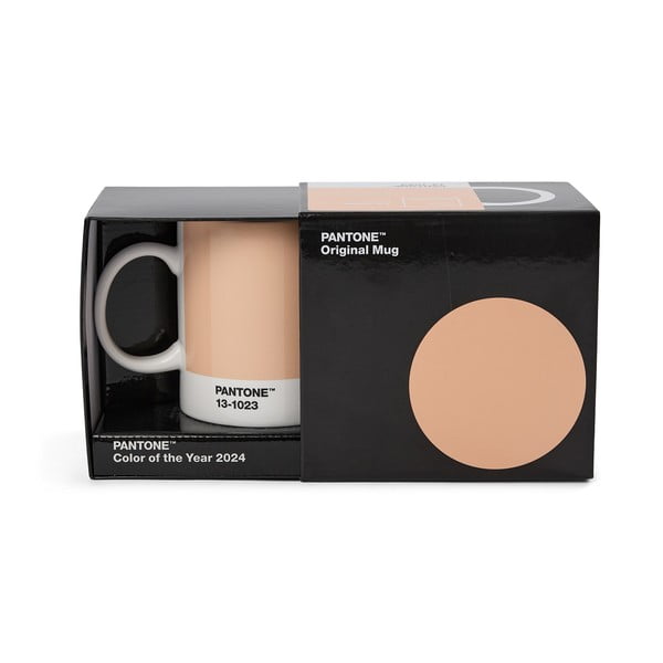 Oranžový keramický hrnek 375 ml Peach Fuzz 13-1023 – Pantone-image-2