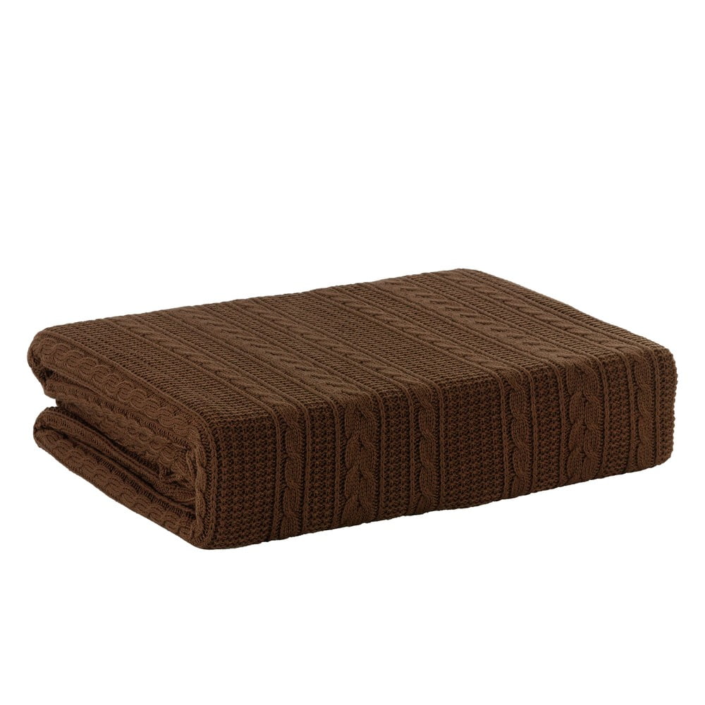 Pletená deka Chocolate, 220x240 cm