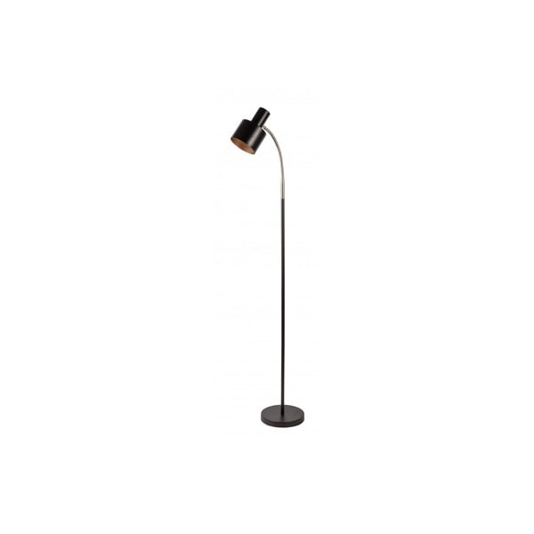 Černá stojací lampa s kovovým stínidlem (výška 143 cm) Selvia II – GTV