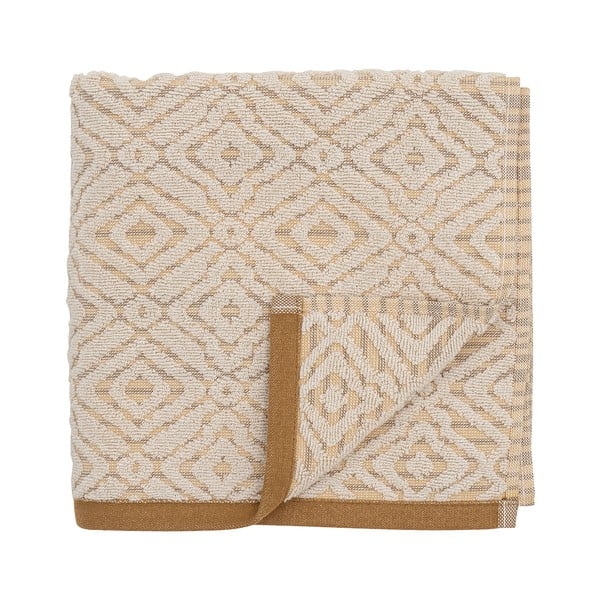 Bavlněný ručník v hořčicovo-krémové barvě 100x50 cm Malou – Bloomingville