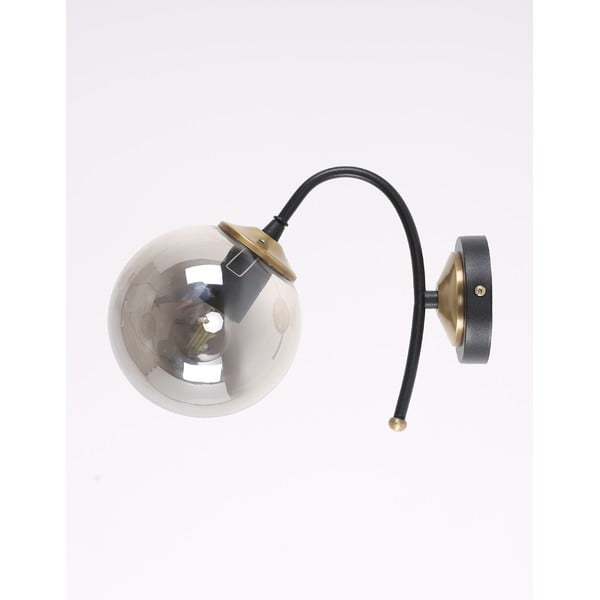 Černo-šedé nástěnné svítidlo ø 15 cm Yoyo – Squid Lighting