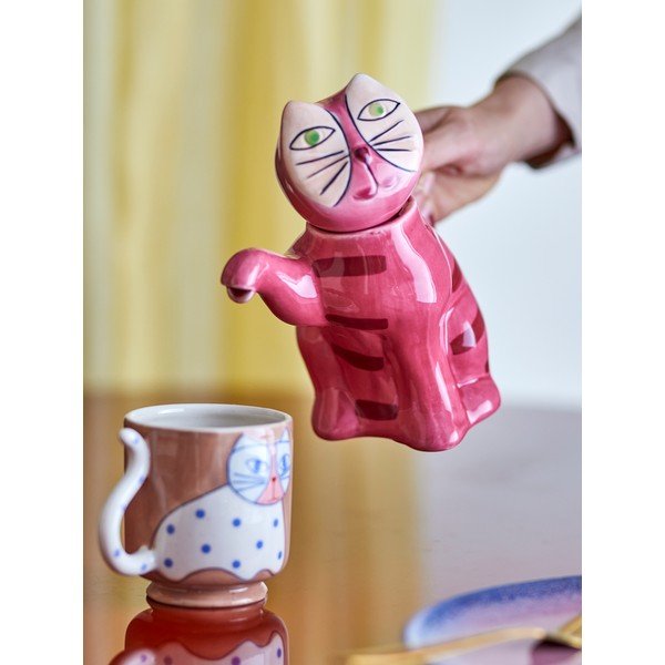 Růžová keramická konvice na čaj 500 ml Missy – Bloomingville-image-1