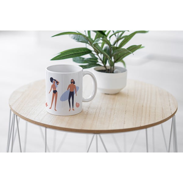 Bílý keramický hrnek Butter Kings Beach Life, 330 ml-image-1