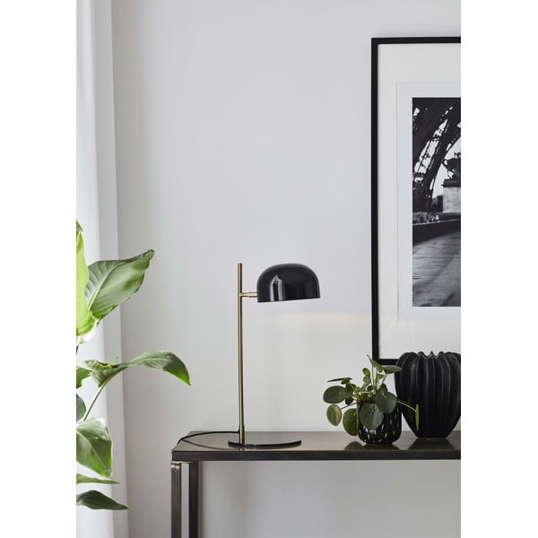 Černá stolní lampa se stojanem v měděné barvě Markslöjd Pose-image-1